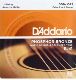 EJ41 Phosphor Bronze Acoustic Guitar Strings - .009-.045 Extra Light 12-string