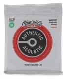 MA530T Authentic Acoustic Lifespan 2.0 Treated 92/8 Phosphor Bronze Guitar Strings - .010-.047 Extra Light
