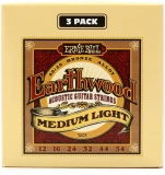 3003 Earthwood 80/20 Bronze Acoustic Guitar Strings - .012-.054 Medium Light Factory 3-Pack