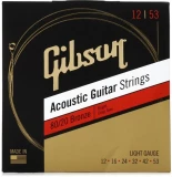 SAG-BRW12 80/20 Bronze Acoustic Guitar Strings - .012-.053 Light
