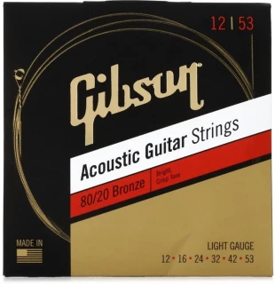 SAG-BRW12 80/20 Bronze Acoustic Guitar Strings - .012-.053 Light