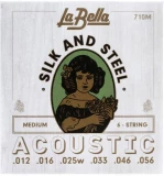 710M Silk & Steel Acoustic Guitar Strings - .012-.056 Medium