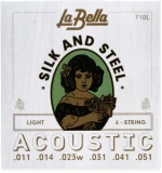 710L Silk & Steel Acoustic Guitar Strings - .011-.051 Light