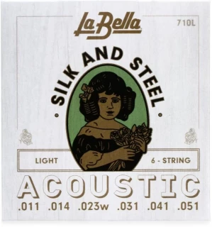 710L Silk & Steel Acoustic Guitar Strings - .011-.051 Light