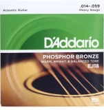 EJ18 Phosphor Bronze Acoustic Guitar Strings - .014-.059 Heavy