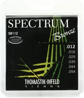 SB112 Spectrum Bronze Acoustic Guitar Strings - .012-.054 Medium Light