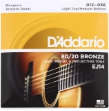 EJ14 80/20 Bronze Acoustic Guitar Strings - .012-.056 Light Top/Medium Bottom Bluegrass