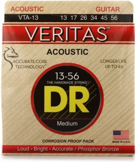 VTA-13 Veritas Phosphor Bronze Acoustic Guitar Strings - .013-.056 Medium