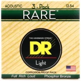 RPM-12 Rare Phosphor Bronze Acoustic Guitar Strings - .012 - .054 Light Factory 3-pack