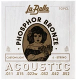7GPCL Phosphor Bronze Acoustic Guitar Strings - .011-.052 Custom Light