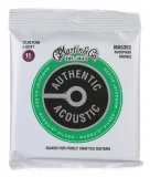 MA535S Authentic Acoustic Marquis Silked 92/8 Phosphor Bronze Guitar Strings - .011-.052 Custom Light