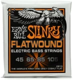 2813 Hybrid Slinky Flatwound Electric Bass Guitar Strings - .045-.105