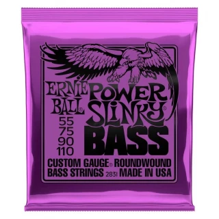 2831 Power Slinky Nickel Wound Electric Bass Guitar Strings - .055-.110