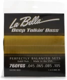 760FGS Deep Talkin' Bass Gold Flats Electric Bass Guitar Strings - .045-.105 4-string