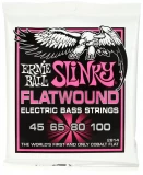 2814 Super Slinky Flatwound Electric Bass Guitar Strings - .045-.100