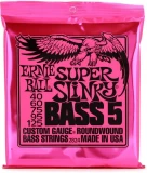 2824 Super Slinky Nickel Wound Electric Bass Guitar Strings - .040-.125 5-string