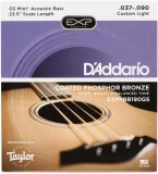 EXPPBB190GS Taylor GS Mini Coated Phosphor Bronze Acoustic Bass Guitar Strings - .037-.090 Custom Light 23.5 inch Scale
