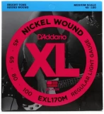 EXL170M Nickel Wound Bass Guitar Strings - .045-.100 Regular Light Medium Scale