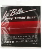 760FL-B Deep Talkin' Bass Flatwound Bass Guitar Strings - .043-.128 Light 5-string