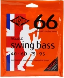 RS66LC Swing Bass 66 Stainless Steel Roundwound Bass Guitar Strings - .040-.095 Medium Long Scale 4-string