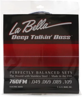 760FM Deep Talkin' Bass Flatwound Bass Guitar Strings - .049-.109 Medium