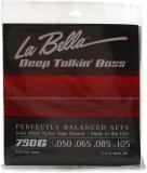 750G Deep Talkin' Bass Gold White Nylon Tapewound Bass Guitar Strings - .050-.105 Light