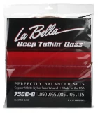 750C-B Deep Talkin' Bass Copper White Nylon Tapewound Bass Guitar Strings - .050-.135 Light 5-string