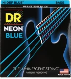 NBB-45 Hi-Def Neon Blue K3 Coated Bass Guitar Strings - .045-.105 Medium
