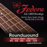 45125 Stainless Steel Roundwound Bass Guitar Strings - 0.045-0.125 Medium 5-string