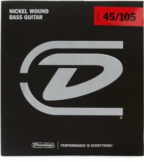 DBN45105 Nickel Wound Steel Bass Guitar Strings - .045-.105 Medium