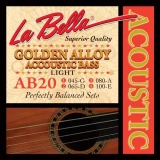 AB20 Golden Alloy Acoustic Bass Guitar Strings - .045-.100 Light