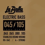 RX-S4C Rx Stainless Roundwound Bass Guitar Strings - .045-.105 Long Scale 4-string