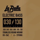 RX-S6C Rx Stainless Roundwound Bass Guitar Strings - .030-.130 Long Scale, 6-string