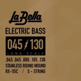 RX-S5C Rx Stainless Roundwound Bass Guitar Strings - .045-.130 Long Scale 5-string