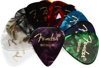 351 Celluloid Guitar Pick Medley - Medium (12-pack)