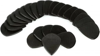 471R3C Carbon Fiber Max-Grip Jazz III Guitar Picks - Black (24-pack)