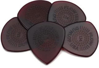 549P114 Flow Standard Grip Guitar Picks 1.14mm 6-pack