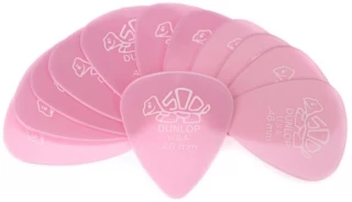 41P046 Delrin 500 Guitar Picks - 0.46mm Light Pink (12-pack)