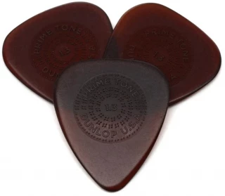 510P130 Primetone Standard Grip Guitar Picks 1.3mm 3-pack