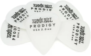 Prodigy Guitar Picks 2.0 mm White Standard (6-pack)