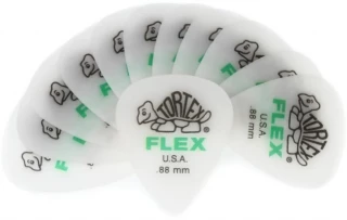 Tortex Flex Standard Guitar Picks - .88mm White (12-pack)