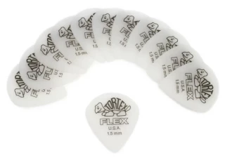 Tortex Flex Jazz III XL Guitar Picks - 1.50mm White (12-pack)