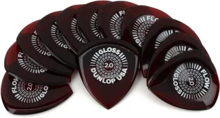 550R200 Flow Gloss Guitar Picks 2.0mm 12-pack