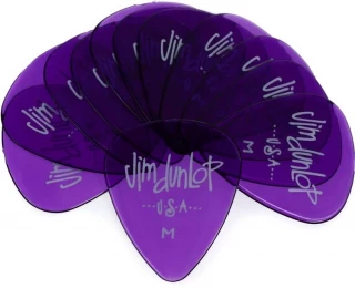 486PMD Gels Guitar Picks Purple Medium 12-pack