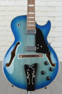 Ibanez George Benson Signature GB10EM - Jet Blue Burst