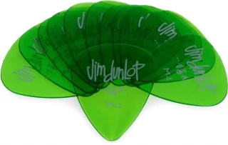 486PML Gels Guitar Picks Green Medium Light 12-pack