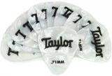Celluloid 351 Guitar Picks 12-pack - White Pearl .71mm