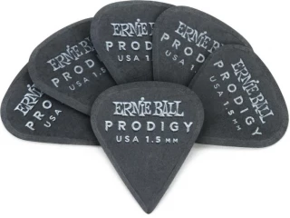 Prodigy Guitar Picks 1.5 mm Black Sharp (6-pack)