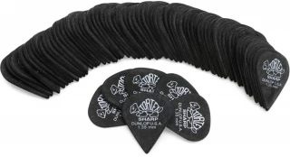 412R135 Tortex Sharp Guitar Picks - 1.35mm Black (72-pack)