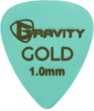 Colored Gold Traditional Teardrop Guitar Pick - 1.0mm Seafoam